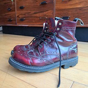 Size 38 Vintage 90s John Fluevog Leather Boots